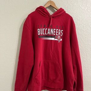 NFL Tampa Bay Buccaneers Hooded Sweater Red Pullover Men’s 2xl Team Apparel